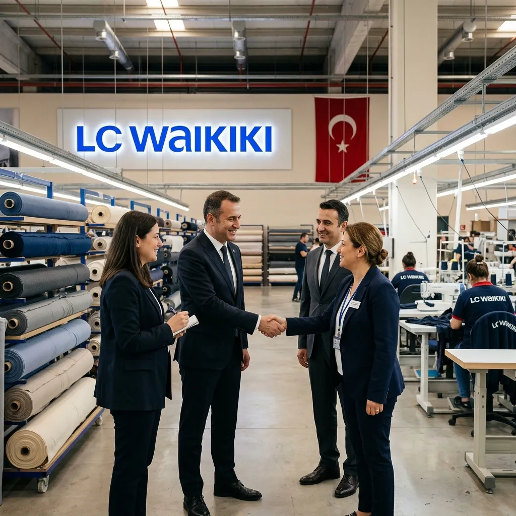LC Waikiki vakillari SAMO Textile fabrikasiga tashrif buyurishdi